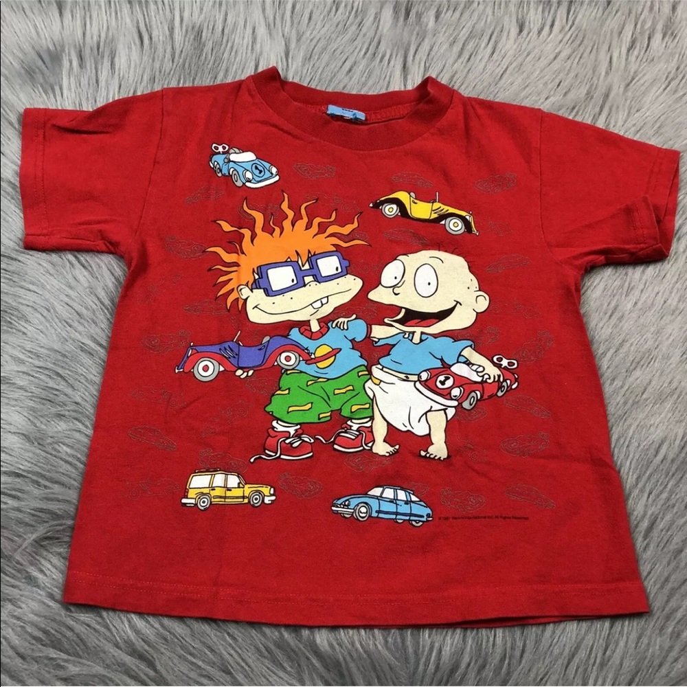 Vintage Rugrats Tommy Chuckie Red Childrens Shirt